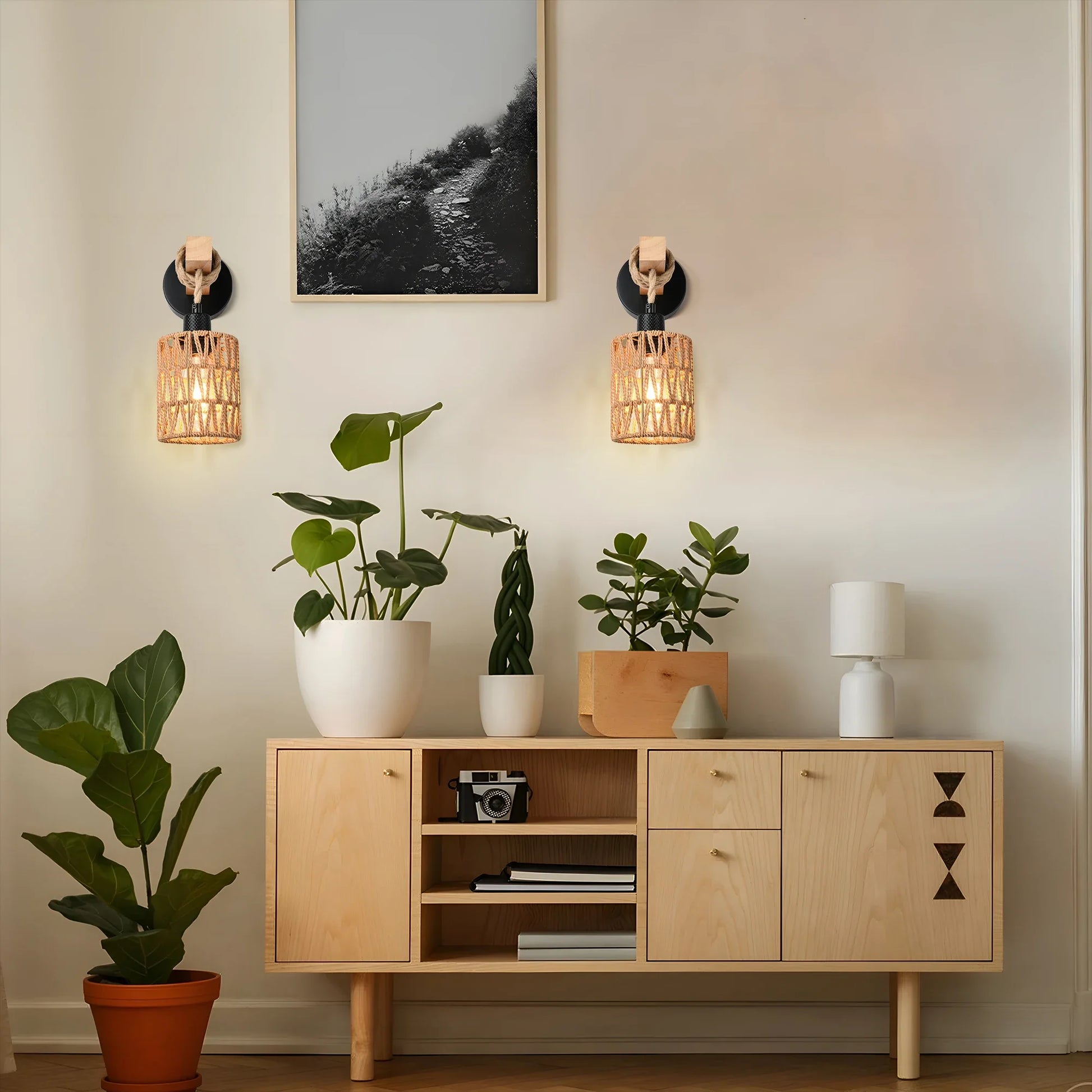 Rattan Wall Lights
