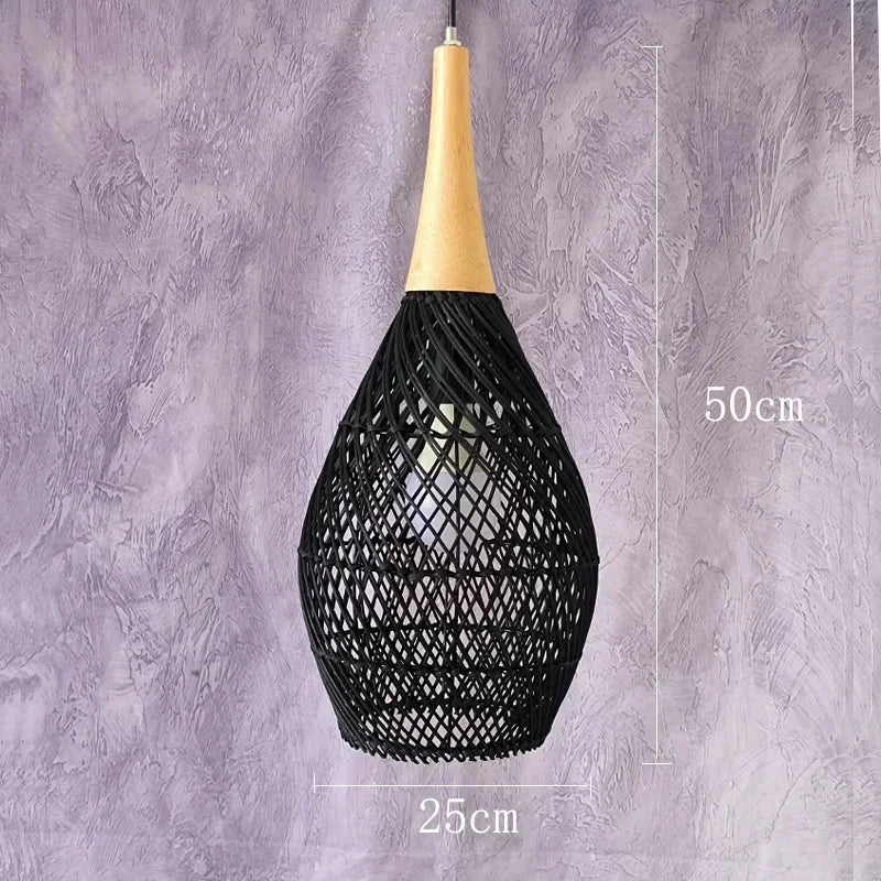 Pendant Lamps Vintage handmade rattan
