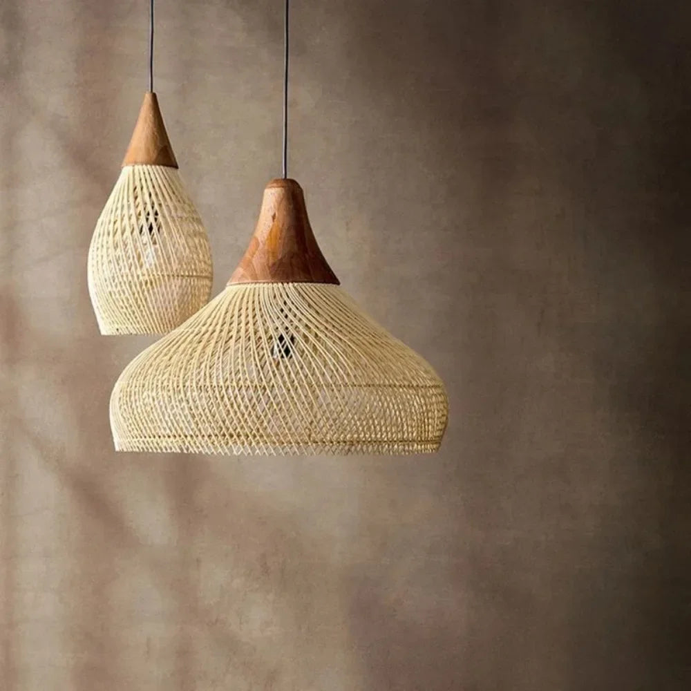 Rattan Pendant Lights Led Dining