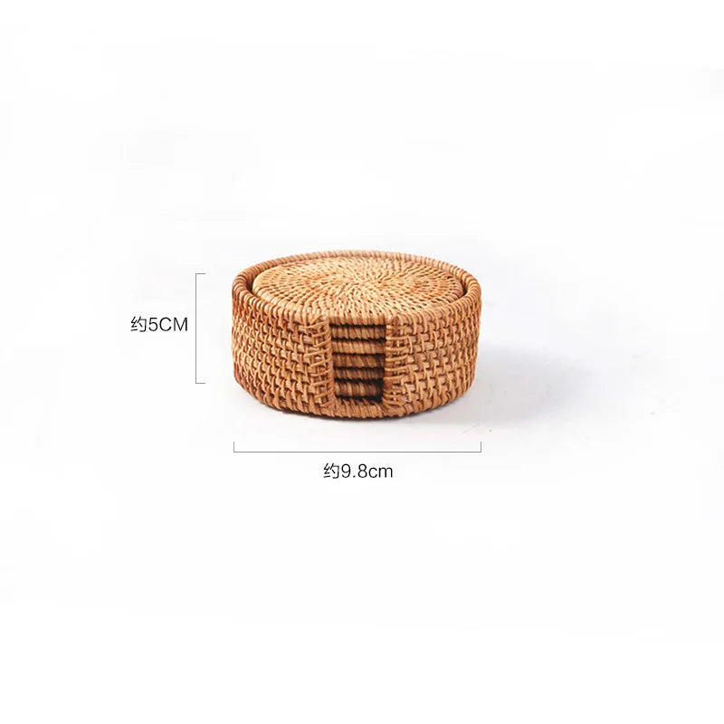 Rattan Coaster Table
