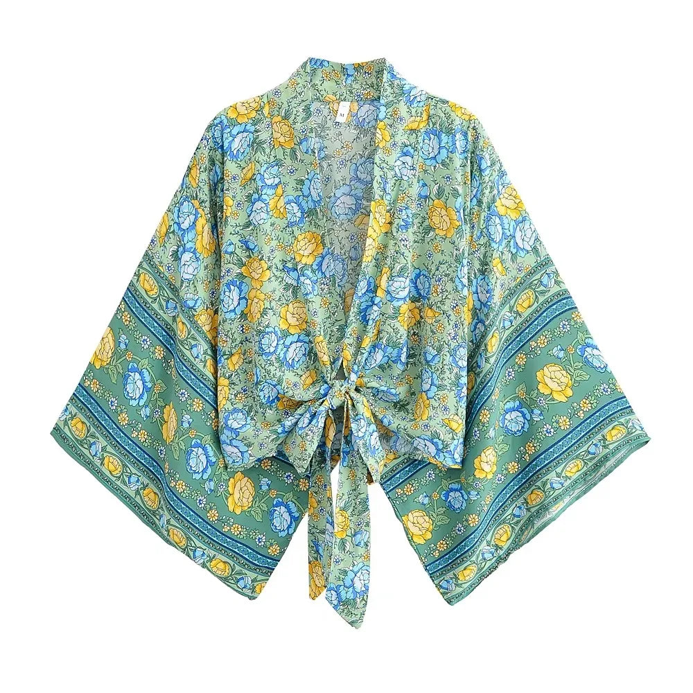 Voiashop Short  Kimono