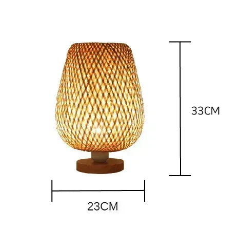 Natural handmade rattan floor lamp