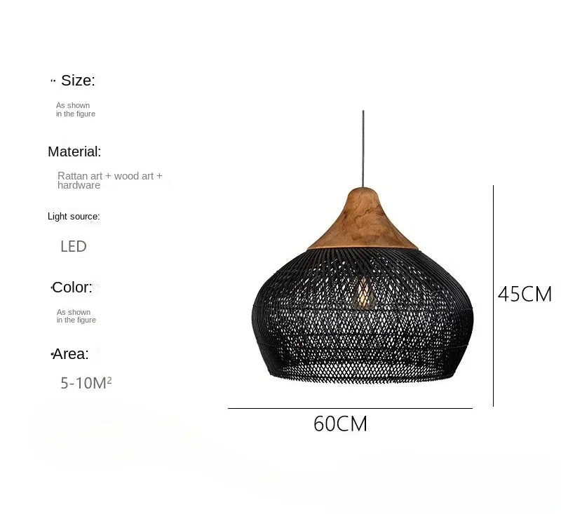 Rattan Pendant Lights Led Dining