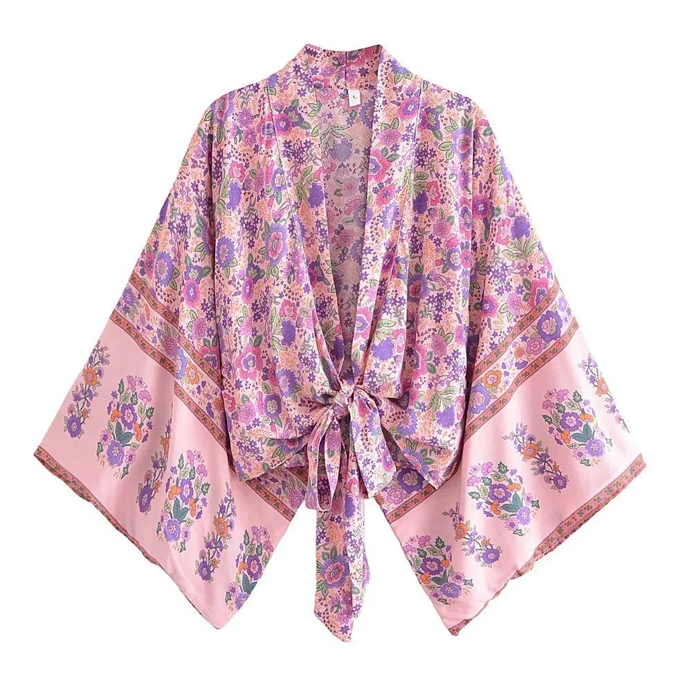 Voiashop Short  Kimono