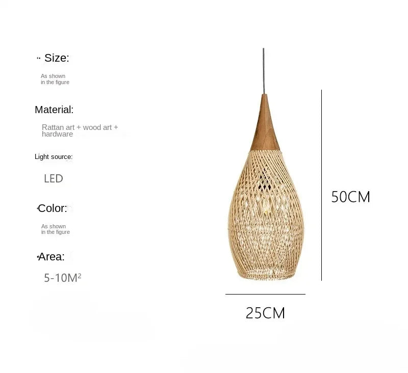 Rattan Pendant Lights Led Dining