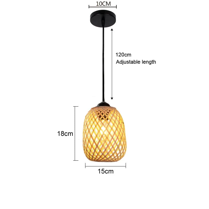 Japanese Bamboo Chandelier