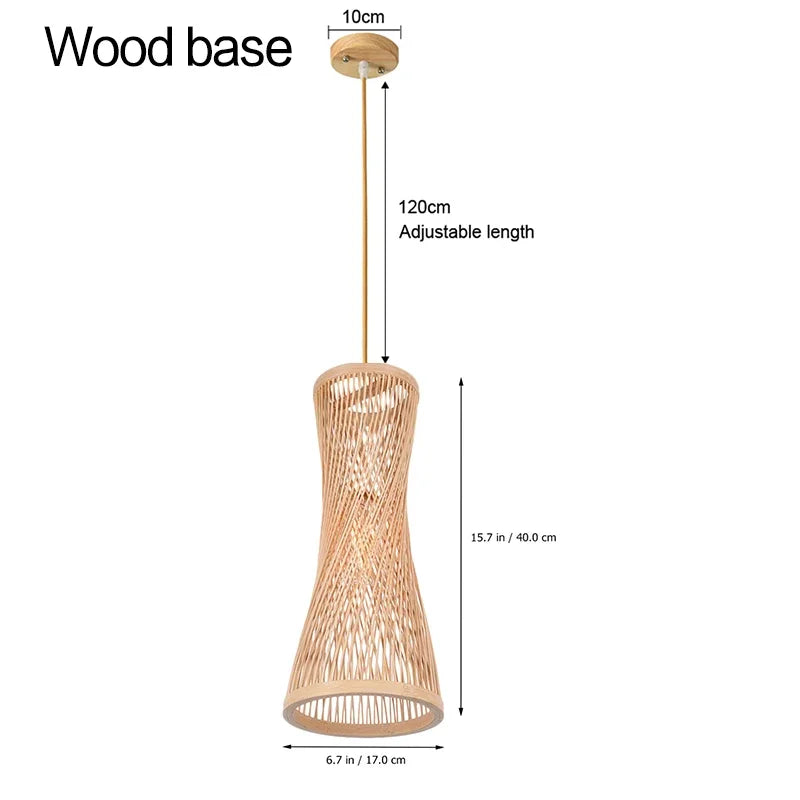 Japanese Bamboo Chandelier