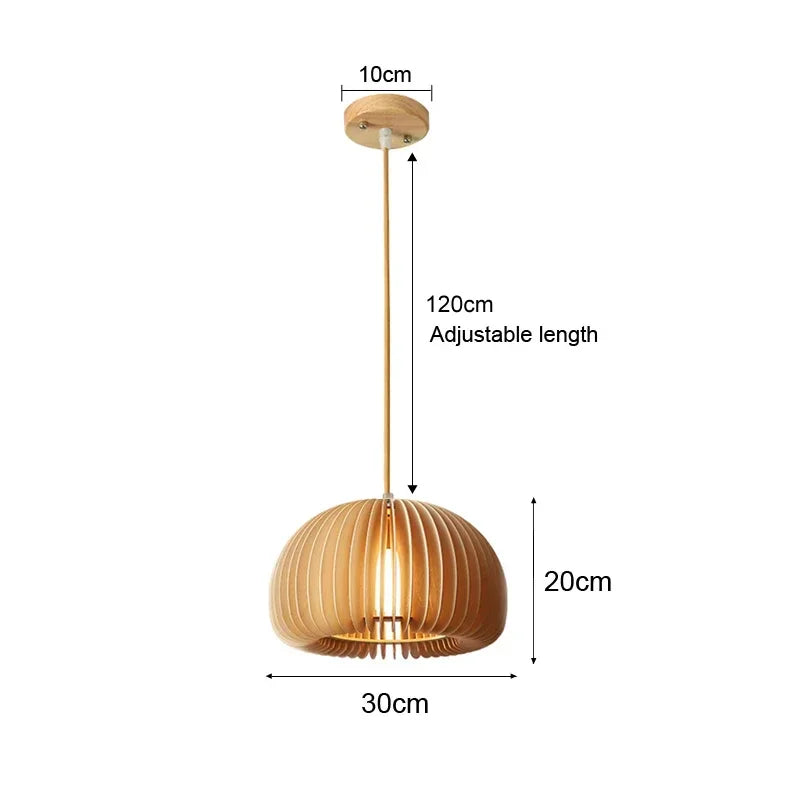 Rattan Bamboo Wood Pendant