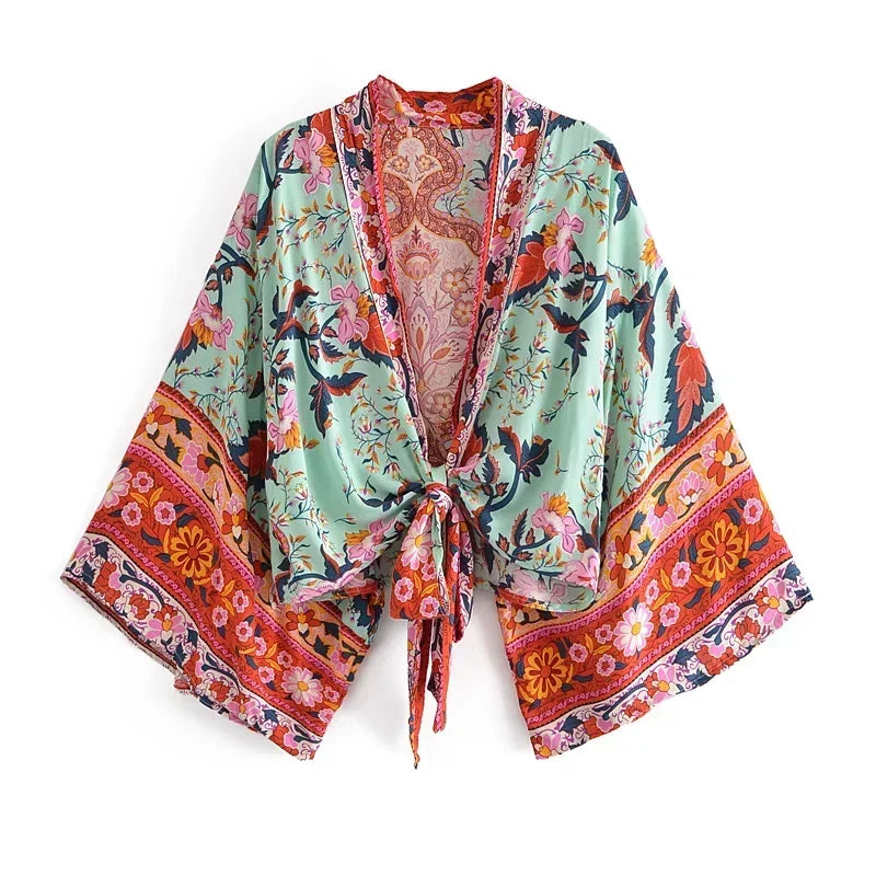 Voiashop Short  Kimono