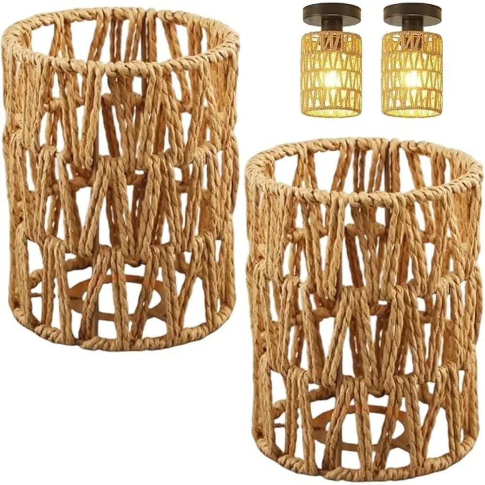 Vintage Hemp Rope Chandelier