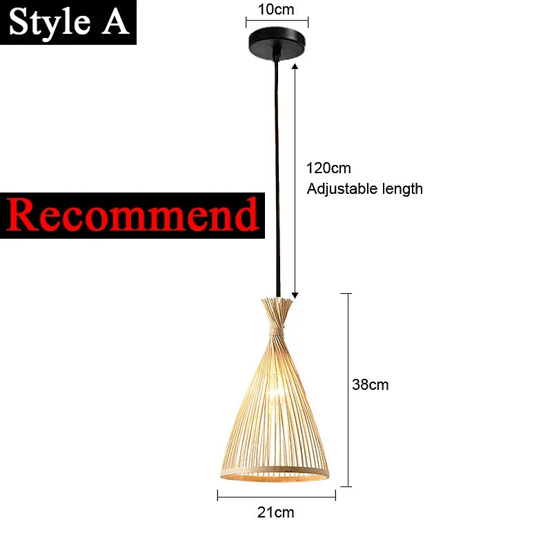 Japanese Bamboo Chandelier
