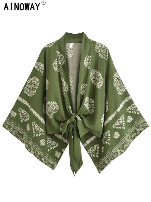Voia Shop Boho Kimono Short Robe
