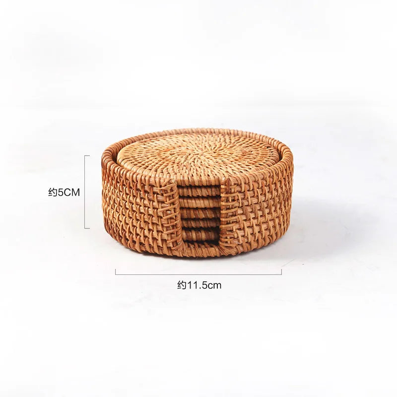 Rattan Coaster Table
